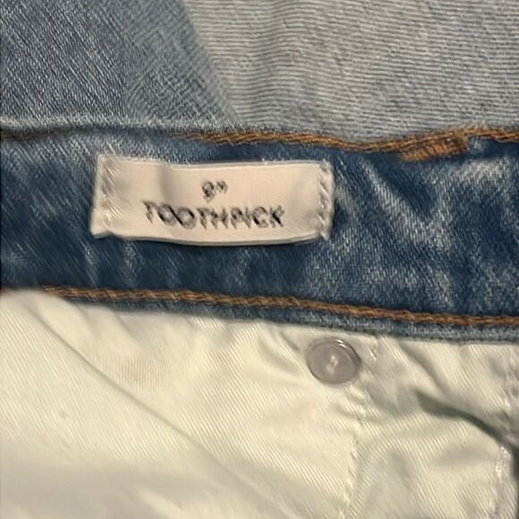 J. Crew Toothpick Blue 9 Inch High-Rish Denim Jeans Size 30 - Picture 7 of 12